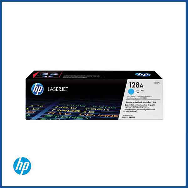 HP 128A Cyan Toner Cartridge (CE321A)